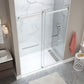 48 x 32 Frameless Shower Door, Pan Only, Kahn Alcove Sliding Combo