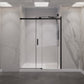 48 x 76 Frameless Shower Door, Rhodes Sliding Tsunami Guard