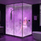 Steam Shower Generator, Full Package, Black Wireless Deluxe New Square Heads