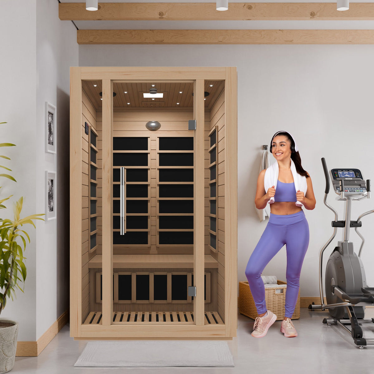 Infrared Sauna, Ischia Person Indoor Hemlock