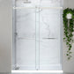 60 x 32 Frameless Shower Door, Pan Only, Kahn Alcove Sliding Combo