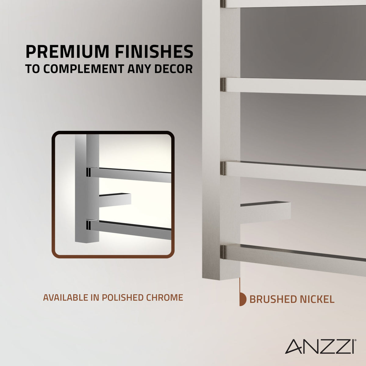 Towel Warmer, ANZZI Charles Bar Mounted