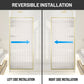 Welle 34 in. x 74 in. Framed Fixed Shower Screen Door with 5/16" (8mm) Tempered Fluted or Clear Glass