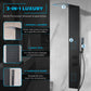Shower Panel, Collines Jetted Tower Heavy Spray Wand