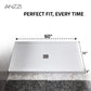 Alexander 60 in. L x 32 in. W Alcove Shower Pan Base with Center Drain in Glossy White Marine Acrylic