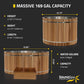 Cold Plunge Tub, 2 Person Jet Cedar