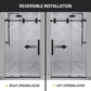 60 x 76 Frameless Shower Door, ANZZI Sliding TSUNAMI GUARD ALLOY Hardware