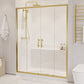 60 x 70 Framed Shower Door, Romance Sliding Tsunami Guard Clear Glass