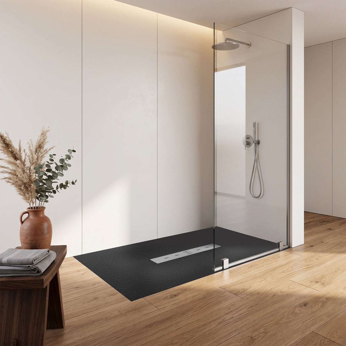 59 x 35 Shower Base, Center Drain, Pan Only ADA Compliant
