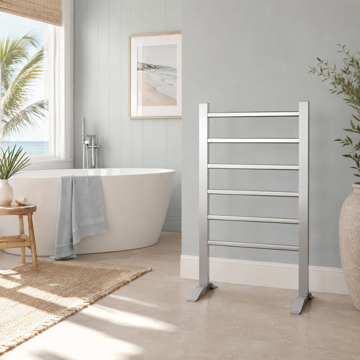 Towel Warmer, Naple Bar Aluminum Mounted/Free