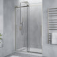 48 x 76 Frameless Shower Door, Stellar Sliding Tsunami Guard