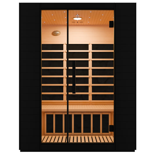 Infrared Sauna, 3 Person Indoor Red Canadian Hemlock