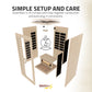 Infrared Sauna, Lucia Person Indoor Hemlock