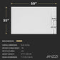 59 x 35 Shower Base, Pan Only, Barrier Free Curbless White