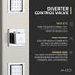 Dion Series 39 in. 2-Jetted Shower Tower with Heavy Rain Shower and Body Jets and Spray Wand