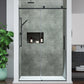 Frameless Shower Door, Mountain x Reversible Sliding Multiple Finishes
