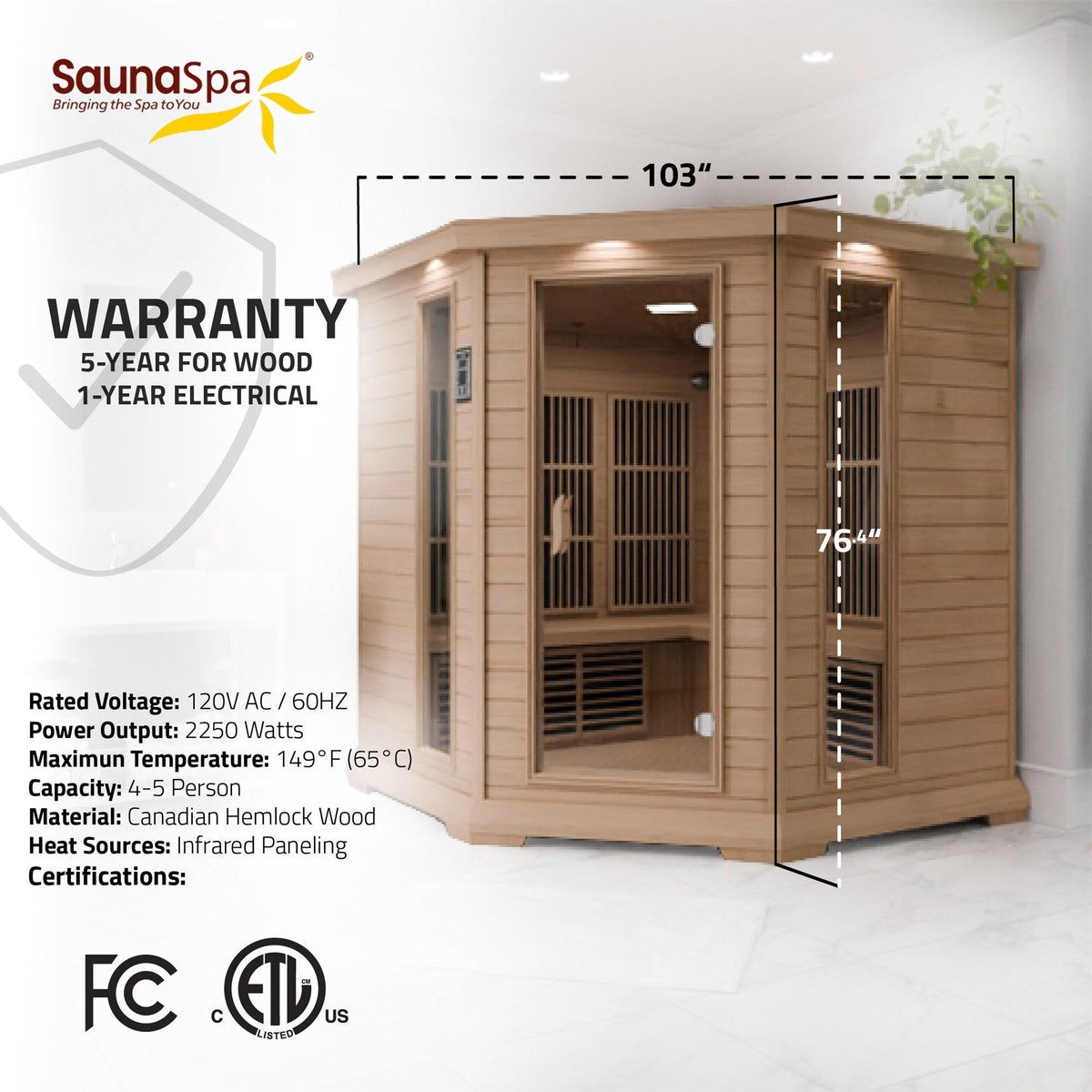 Infrared Sauna, Mauritius Person Carbon FAR