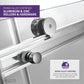 48 x 76 Frameless Shower Door, Kahn Sliding Tsunami Guard Tempered Glass