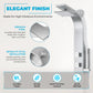 Sans Series 40 in. 3-Jetted Full Body Shower Tower System with Rainfall Showerhead and Spray Wand in Brushed Steel
