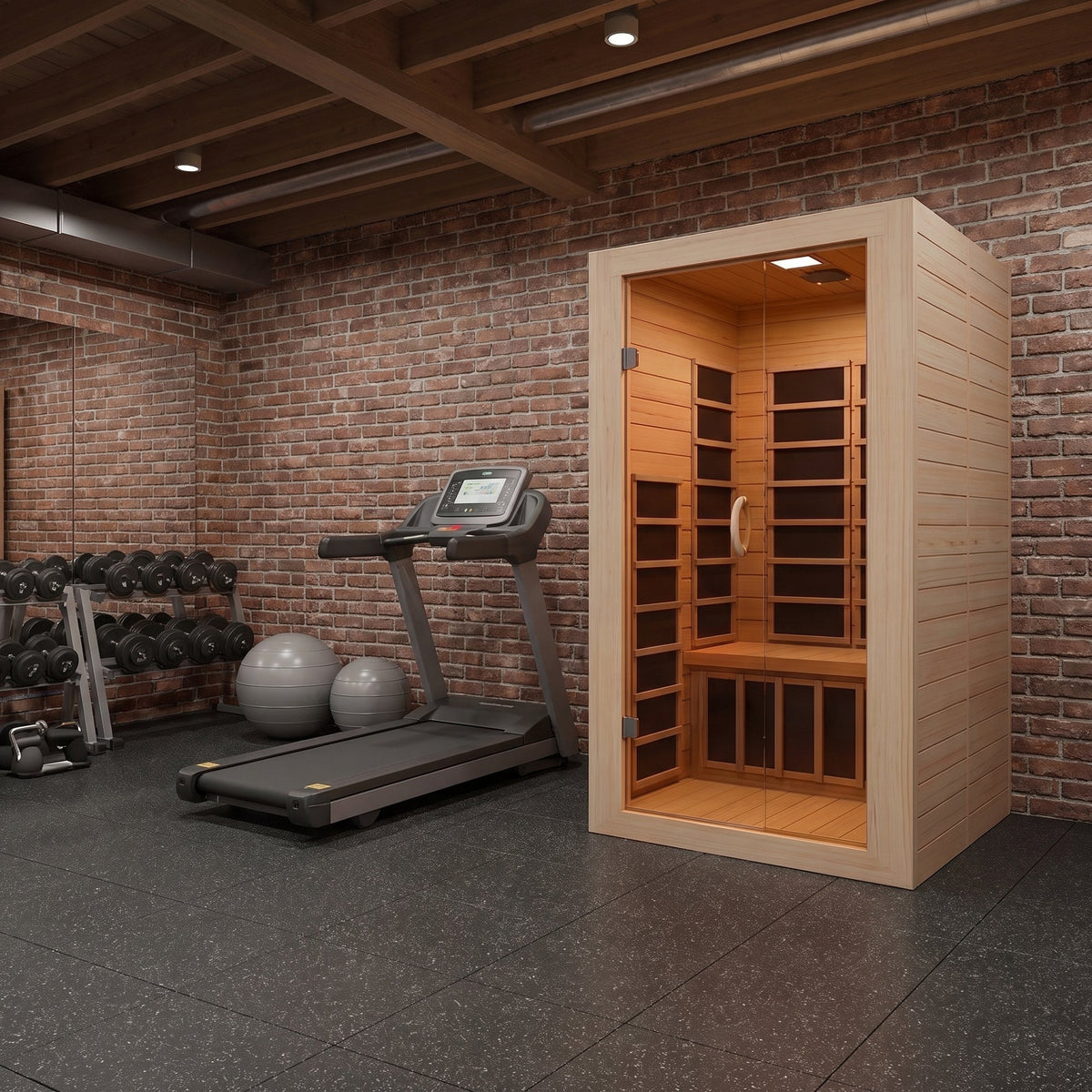 Infrared Sauna, Viti Person Indoor Hemlock