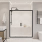 Romance Series 59 to 60 in. x 70 in. Sliding Framed Shower Door with Tsunami Guard Tempered Clear Glass