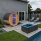 Outdoor Sauna, 4 Person Electric Rock Built-in Chiller