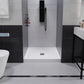 Alexander 36 in. L x 36 in. W Alcove Shower Pan Base with Center Drain in Glossy White Marine Acrylic