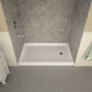 Tiers Base Series 36 in. L x 60 in. W Alcove Shower Shower Pan Base with Right Drain in Glossy White Marine Acrylic