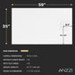 59 x 35 Shower Base, Pan Only, Barrier Free Curbless White and Slip-Resistant