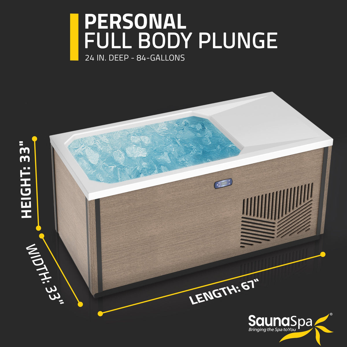 Cold Plunge Tub, Iroquois Person Mono Jet