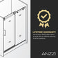 60 x 76 Frameless Shower Door, Madam Sliding Clear or Tsunami Guard