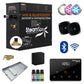 Steam Shower Generator, Full Package, Black Wireless Deluxe New Square Heads