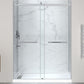 60 x 30 Frameless Shower Door, Pan Only, Kahn Alcove Sliding Combo