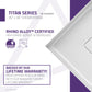 ANZZI Titan 36" x 36" Corner Shower Pan, Durable Marine Grade Acrylic, cUPC Certified, Center Drain, Slip-Resistant Floo