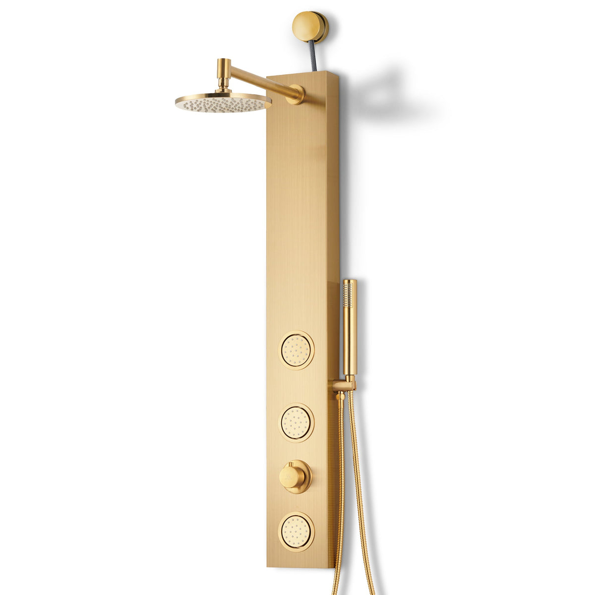 Shower Panel, Beverly Jetted Tower Heavy Spray Wand