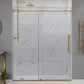 ANZZI 60 in. x 76 in. Frameless Sliding Shower Door, 3/8" TSUNAMI GUARD Glass, Exposed Rollers and RHINO ALLOY Hardware