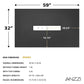 59 x 32 Shower Base, Center Drain, Pan Only