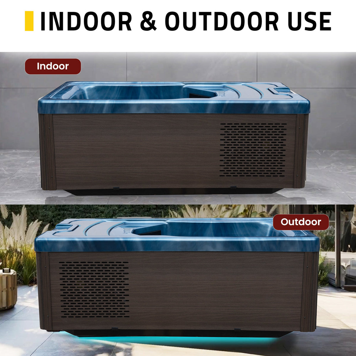 Cold Plunge Tub, All One Hot Built WiFi Blue