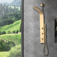 Cici Series 39 in. 2-Jetted Shower Tower with Heavy Rain Shower and Body Jets and Spray Wand