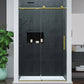 Frameless Shower Door, Mountain x Reversible Sliding Multiple Finishes