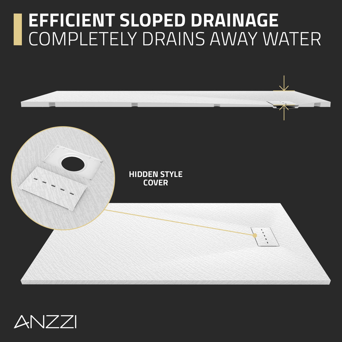 59 x 32 Shower Base, Pan Only, Barrier Free Curbless White