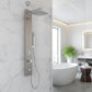 Dion Series 39 in. 2-Jetted Shower Tower with Heavy Rain Shower and Body Jets and Spray Wand