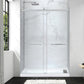 60 x 32 Frameless Shower Door, Pan Only, Kahn Alcove Sliding Combo