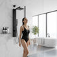 Shower Panel, Dion Jetted Tower Heavy Spray Wand