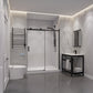 48 x 76 Frameless Shower Door, Rhodes Sliding Tsunami Guard