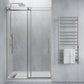 60 x 76 Frameless Shower Door, Stellar Sliding Tsunami Guard