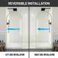 Ember Series 34 in. x 78 in Framed Arch Fixed Shower Screen Door with 8mm Tempered Clear or Fluted Glass