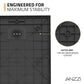 59 x 35 Shower Base, Pan Only, Barrier Free Curbless Black and Slip-Resistant