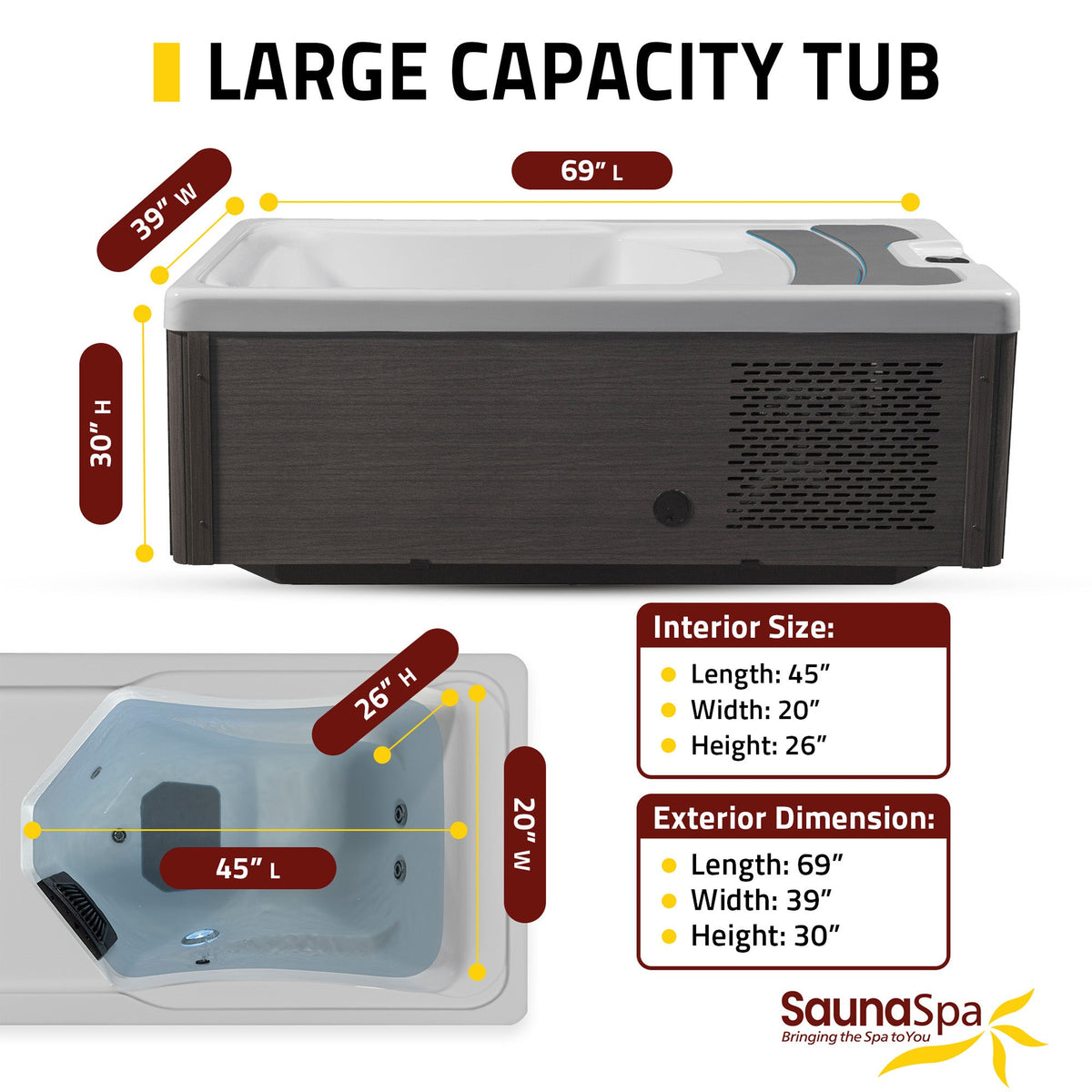Cold Plunge Tub, All One Hot Built