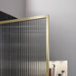 Welle 34 in. x 74 in. Framed Fixed Shower Screen Door with 5/16" (8mm) Tempered Fluted or Clear Glass